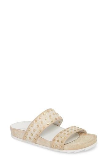 Women's Jslides Erika Studded Slide Sandal M - Metallic