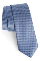Men's Calibrate Anser Solid Silk Tie, Size - Blue
