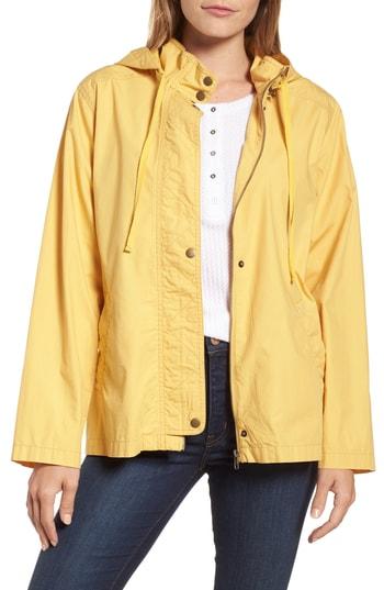 Women's Caslon Short Techy Cotton Parka - Yellow