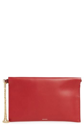 Women's Skagen Leather Wristlet -