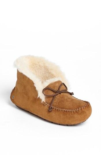 Women's Ugg Uggpure(tm) Alena Suede Slipper Bootie M - Brown