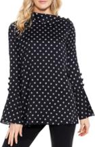 Women's Vince Camuto Diamond Heirlooms Flutter Cuff Tunic - Black