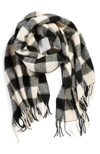 Women's Bp. Buffalo Plaid Oblong Scarf