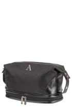 Cathy's Concepts Monogram Toiletry Bag, Size - Black A