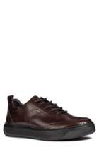 Men's Geox Deiven 10 Brogued Low Top Sneaker Us / 40eu - Burgundy