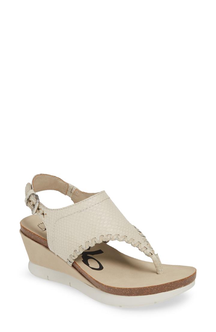 Women's Otbt Meditate Wedge Sandal .5 M - White