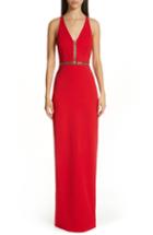 Women's Alexander Wang Grommet Trim Racerback Column Gown - Red