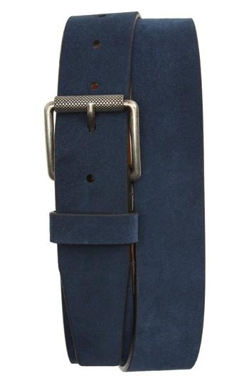 Men's 1901 Adrian Suede Belt - Navy Midnight