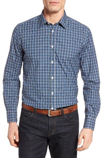 Men's Luciano Barbera Plaid Sport Shirt