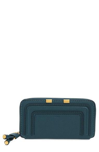 Women's Chloe 'marcie - Long' Zip Around Wallet - Blue
