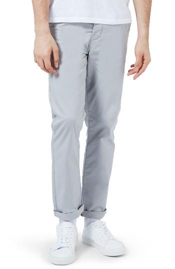 Men's Topman Standard Fit Chinos X 32 - Grey