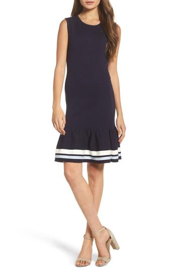 Women's Chelsea28 Peplum Hem Sweater Dress - Blue