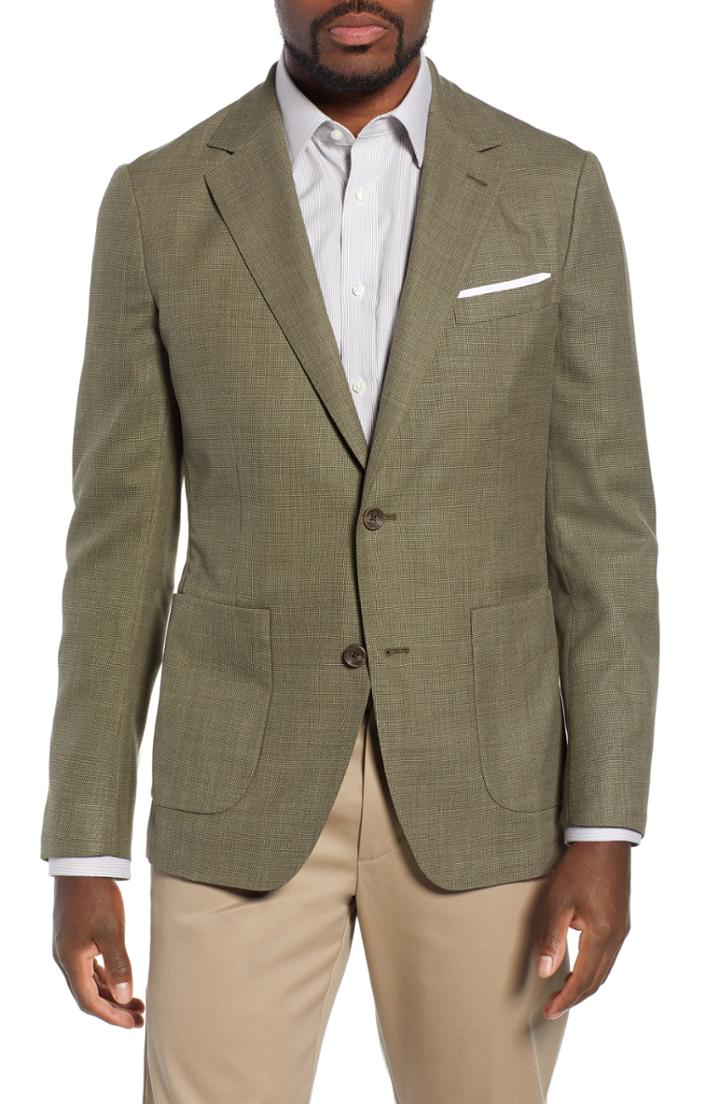 Men's Bonobos Slim Fit Unconstructed Blazer S - Green