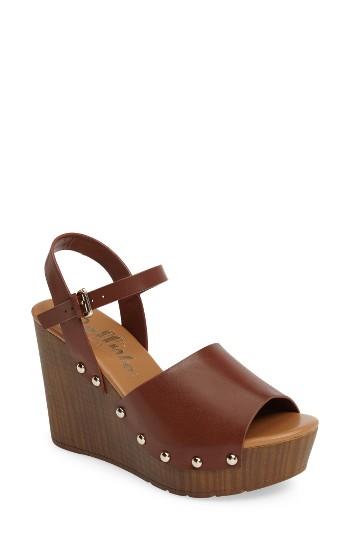 Women's Callisto Sadler Wedge Sandal M - Brown