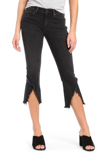 Women's Mavi Anika Smoke Slit Hem Jeans - Black