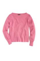 Women's J.crew Merino Wool Blend Boatneck Sweater, Size - Pink