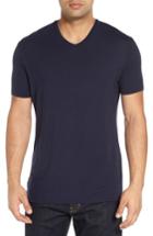Men's Stone Rose V-neck T-shirt (3xl) - Blue