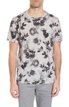 Men's Ted Baker London Doberma Trim Fit Floral Print T-shirt (m) - Grey
