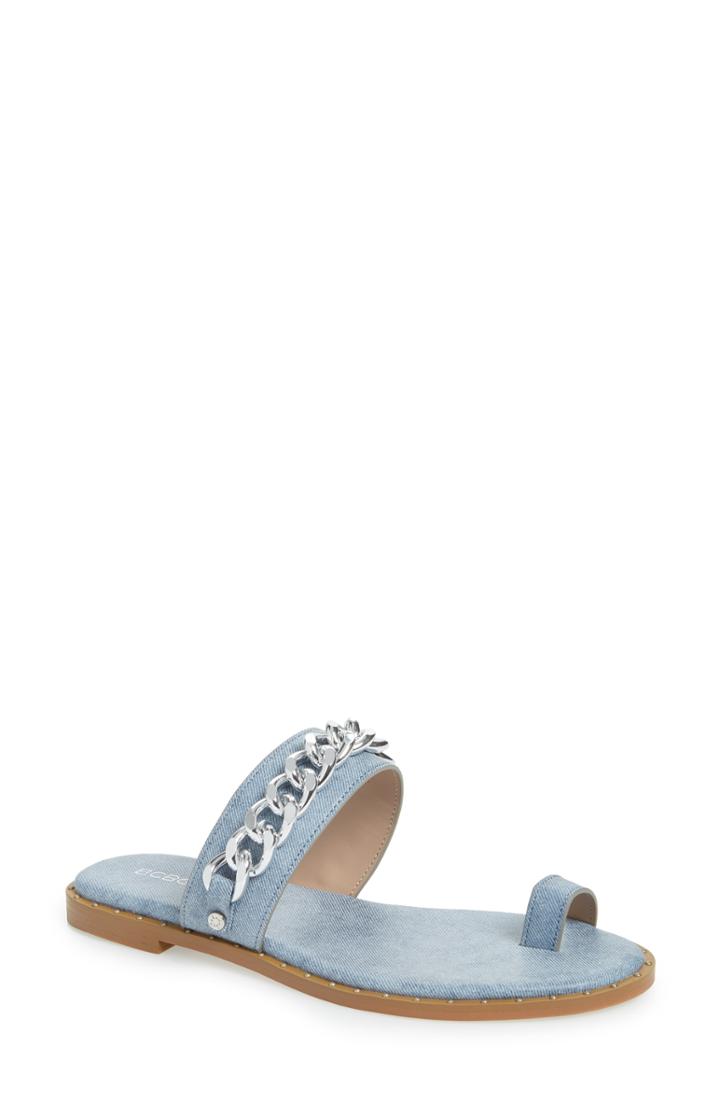 Women's Bcbg Zola Chain Slide Sandal M - Blue
