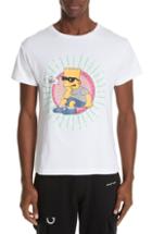 Men's Off-white Bart Glasses Crewneck T-shirt - White