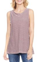 Women's Two By Vince Camuto Charter Mini Stripe Tank - Red