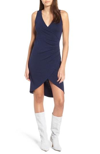 Women's Leith Melange Wrap Dress, Size - Blue