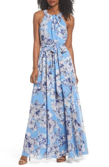 Women's Eliza J Halter Maxi Dress - Blue