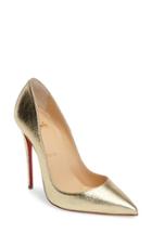 Women's Christian Louboutin So Kate Pointy Toe Pump .5us / 35.5eu - Metallic
