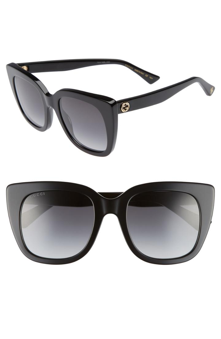 Women's Gucci 51mm Cat Eye Sunglasses -