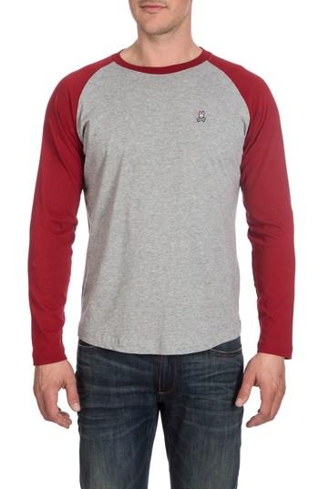 Men's Psycho Bunny Cobb Raglan T-shirt, Size - Purple