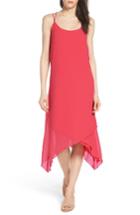 Women's Nsr Chiffon Midi Dress - Red