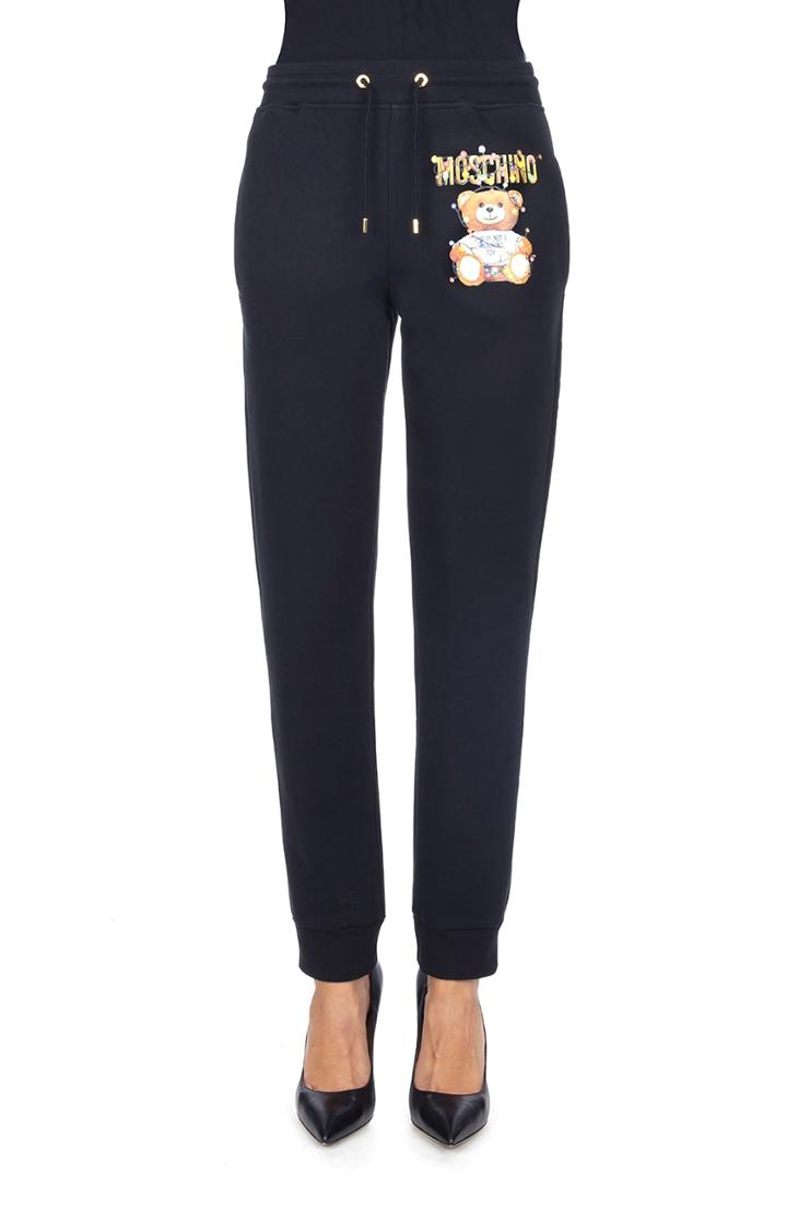 Women's Moschino Christmas Teddy Joggers Us / 38 It - Black
