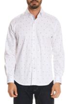 Men's Robert Graham Mack Tailored Fit Sport Shirt - White