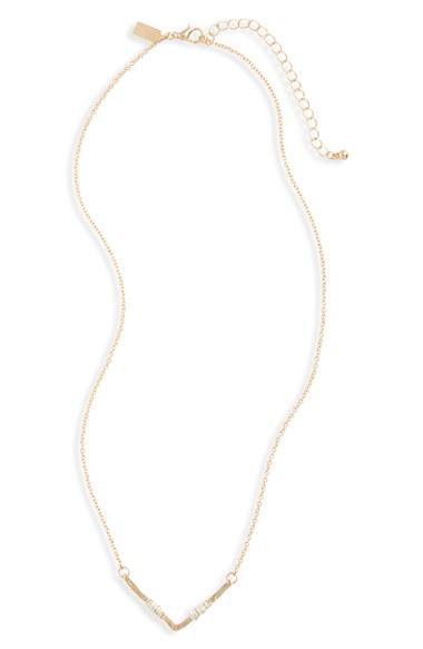 Women's Canvas Jewelry Wire Wrap Chevron Pendant Necklace