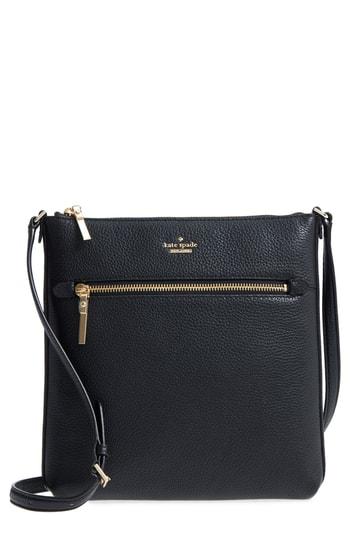 Kate Spade New York Oakwood Street - Malia Leather Crossbody Bag - Black