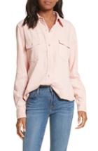 Women's Frame Denim Military Shirt - Pink