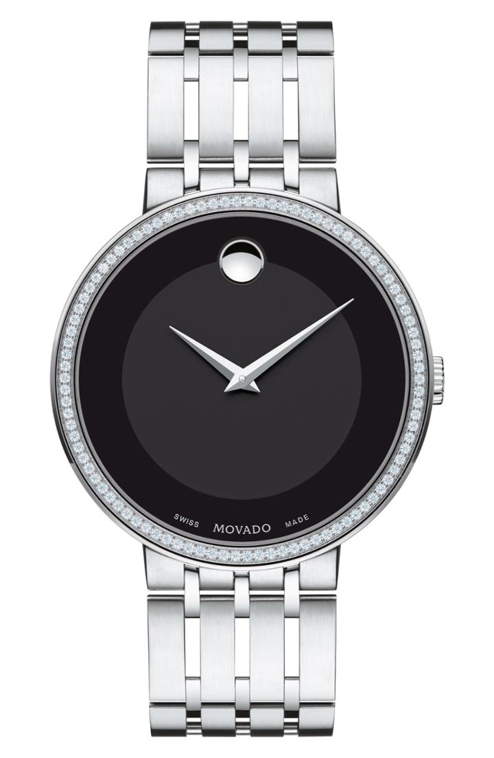 Women's Movado Esperanza Diamond Bezel Bracelet Watch, 39mm