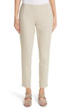 Women's Lafayette 148 New York 'stanton' Slim Leg Ankle Pants - Beige