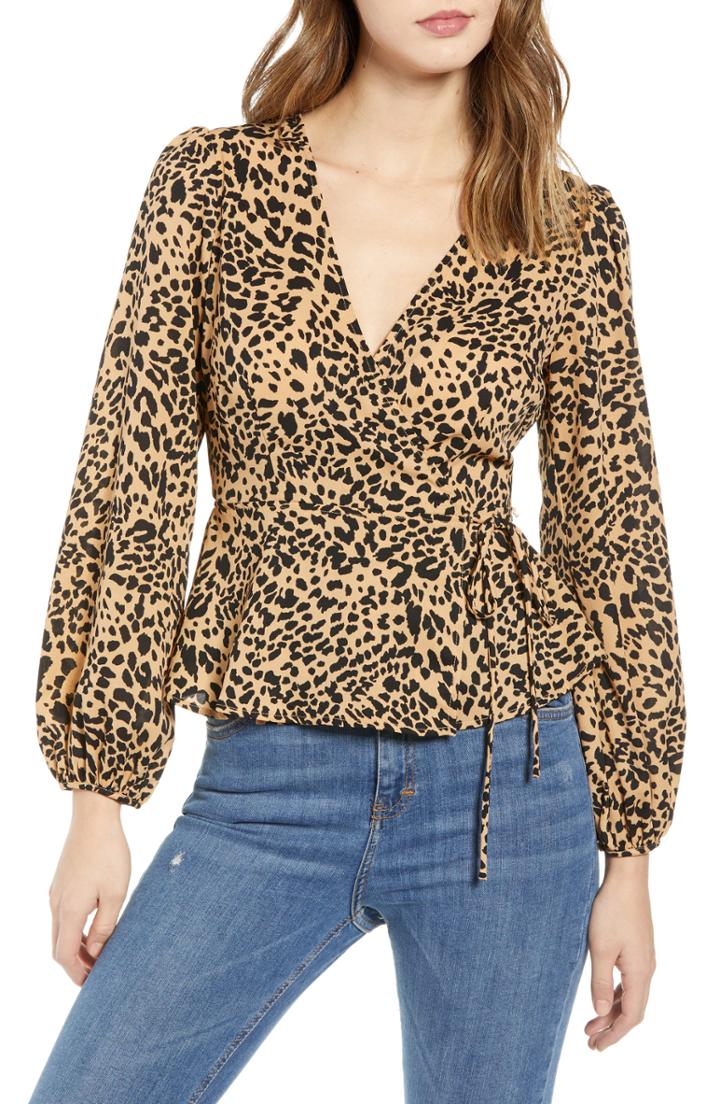 Women's Astr The Label Wrap Top - Black