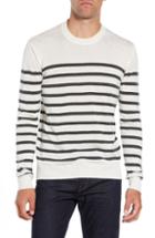 Men's Atm Anthony Thomas Melillo Sailor Stripe Silk Blend Sweater - White