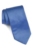 Men's Ted Baker London Solid Woven Silk Tie, Size - Blue