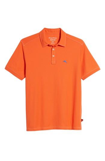 Men's Tommy Bahama Tropicool Spectator Pique Polo - Orange
