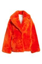 Women's Anne Vest Sirid Genuine Shearling Jacket Us / 34 De - Orange