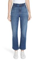 Petite Women's Eileen Fisher High Waist Ankle Bootcut Jeans P - Blue