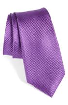Men's Calibrate Saturated Dot Silk Tie, Size - Red