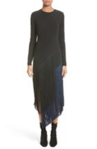 Women's Stella Mccartney Fringe Skirt Stretch Cady Dress Us / 42 It - Black
