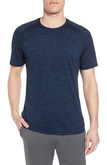 Men's Zella Stripe Crewneck T-shirt - Blue
