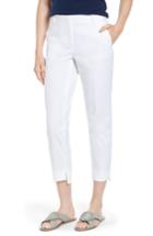 Women's Nordstrom Signature High/low Crop Pants - White