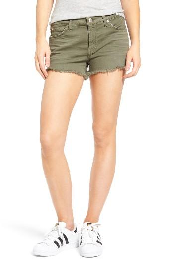Women's 7 For All Mankind Cutoff Denim Shorts - Green