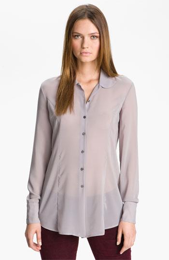 Theyskens' Theory 'bross Franky' Blouse Light Silver Small